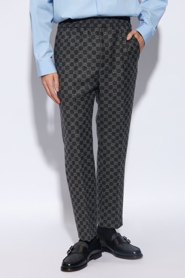 Grey Wool pleat - front trousers Gucci - Light Weight